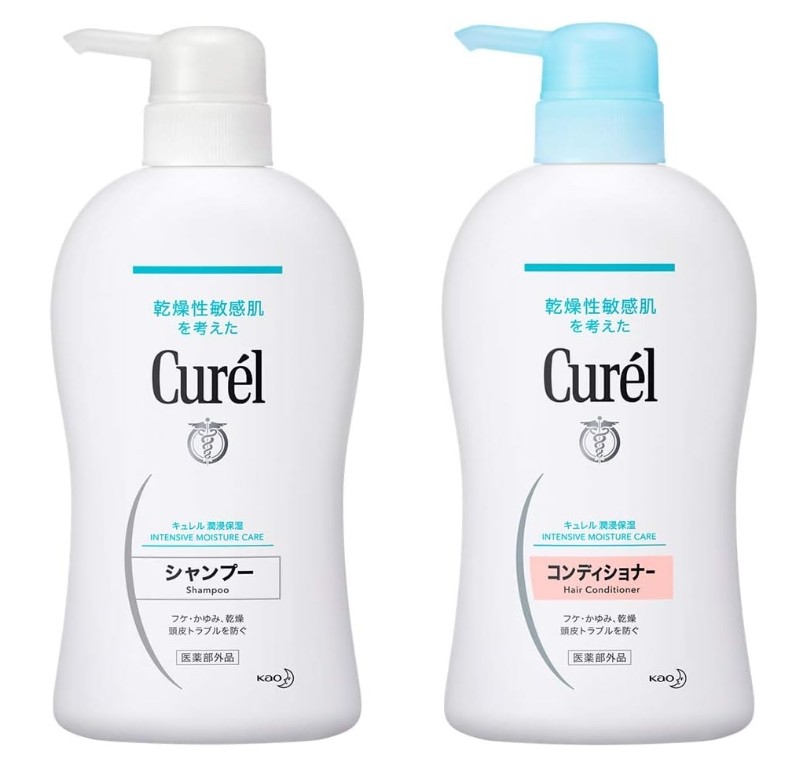 🫧 แชมพูและครีมนวดสำหรับหนังศีรษะแพ้ง่าย Curel Intensive Moisture Care 420ml 🫧