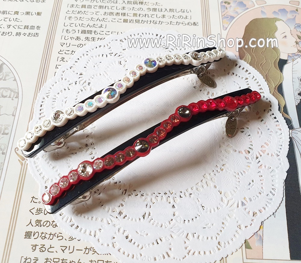 Renachris กิ๊บสปริงเซลลูโลสแต่งคริสตัล Swarovski