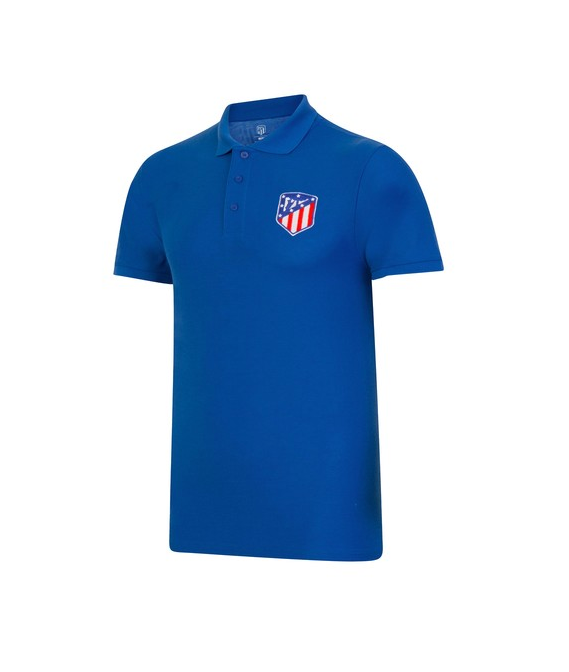 เสื้อโปโลแอตเลติโก มาดริด Classic Crest สีน้ำเงินของแท้