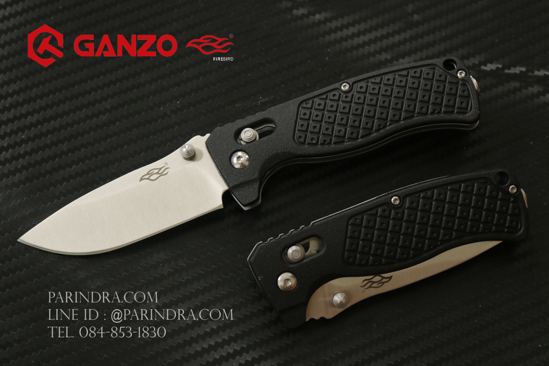 มีดพับ Ganzo Firebird กานโซ่ รุ่น F724M BK ของแท้ 100%