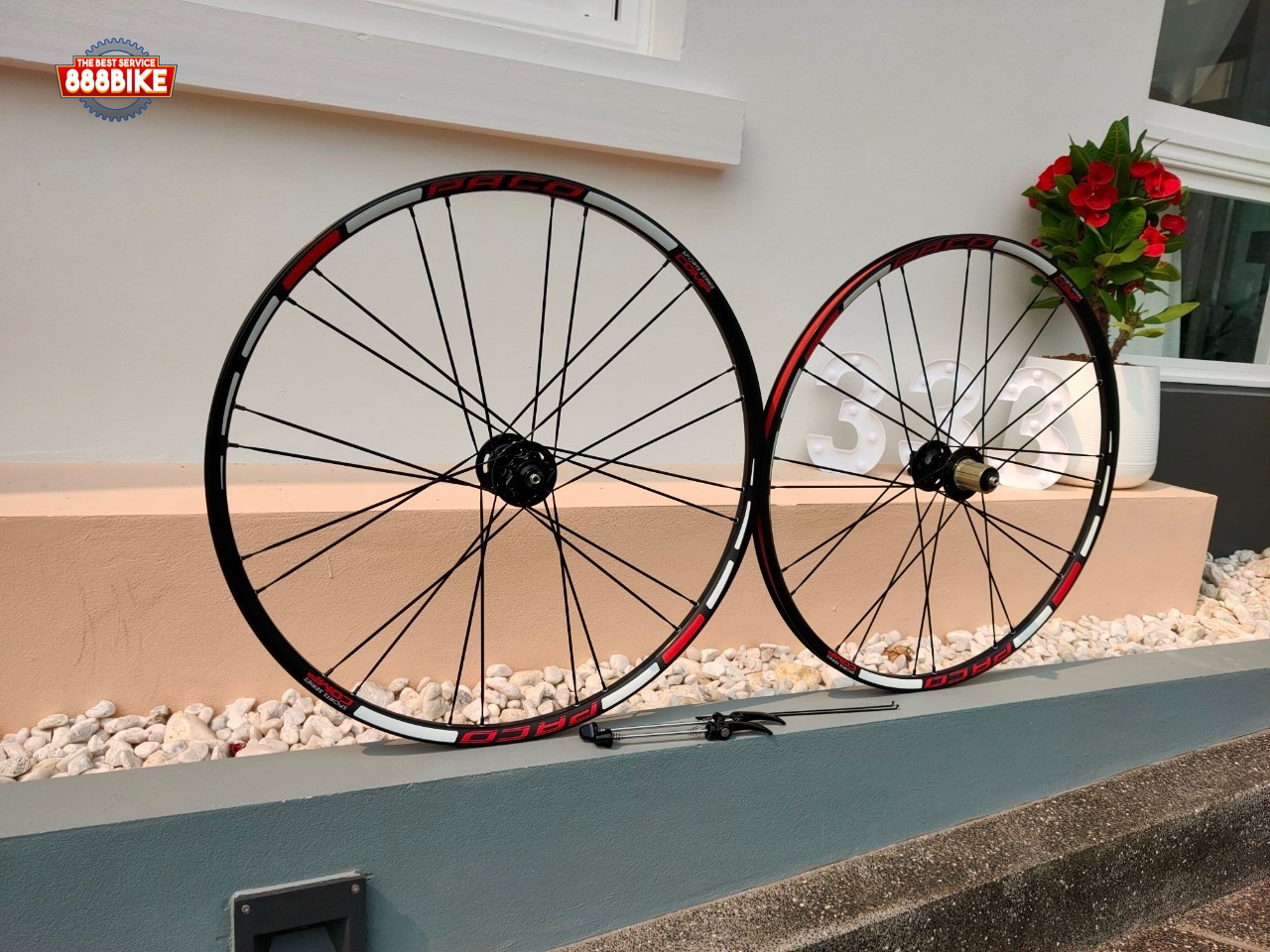 ชุดล้อสำเร็จ ล้อเสือภูเขา PACO WR-26 COMP, 26 comp Alloy Whellet ขอบ 26 บร์ริ่ง รองรับ 7-11 สปีด(MADE IN TAIWAN)