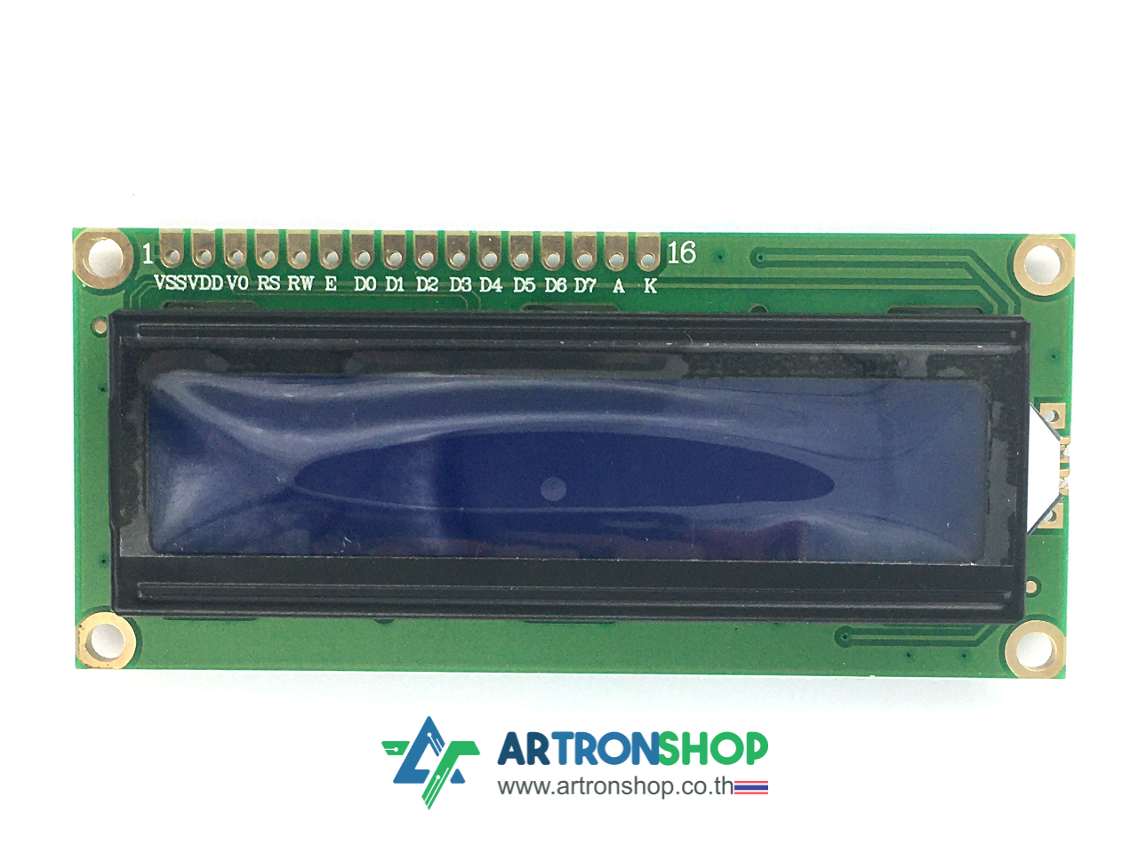 จอ LCD 16x2 สีฟ้า 1602 LCD Module with LED Blue Backlight