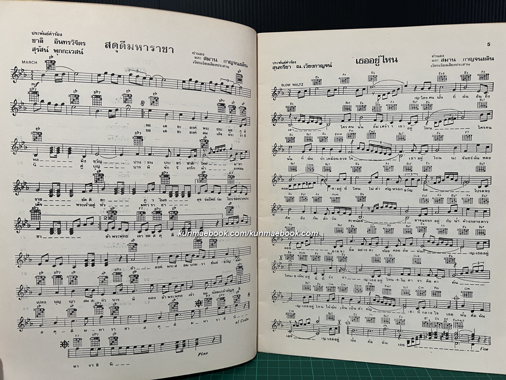 อัลบั้มเพลง คำร้อง คอร์ด จากต้นฉบับที่ถูกต้อง โดย สมาน กาญจนะผลิน