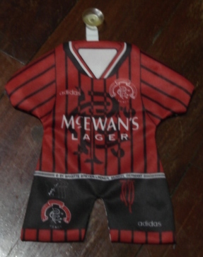 มินิคิต ชุดเสื้อติดกระจก ฟุตบอล สโมสรเรนเจอร์ส - HOME KIT 1994/96 ใหม่ / RANGERS Football Club Mini Kit - HOME KIT 1994/96 NEW