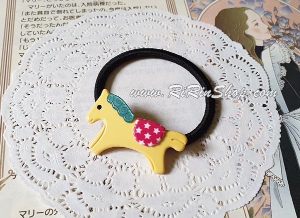Aznavour ยางรัดผมเซลลูโลสม้าน้อย ( Yellow )