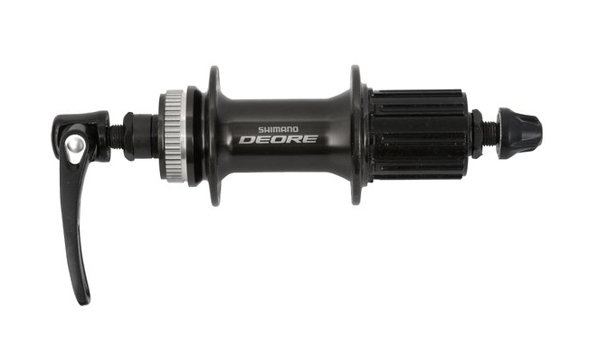 ดุมดิสหลัง ดุมเสือภูเขา DEORE, FH-M6000, 8/9/10-Speed, 32H, สีดำ, (MALAY)