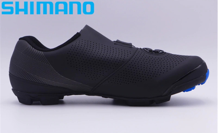 รองเท้าเสือภูเขา Shimano XC7 พื้นคาร์บอน เท้ากว้าง, SH-XC701