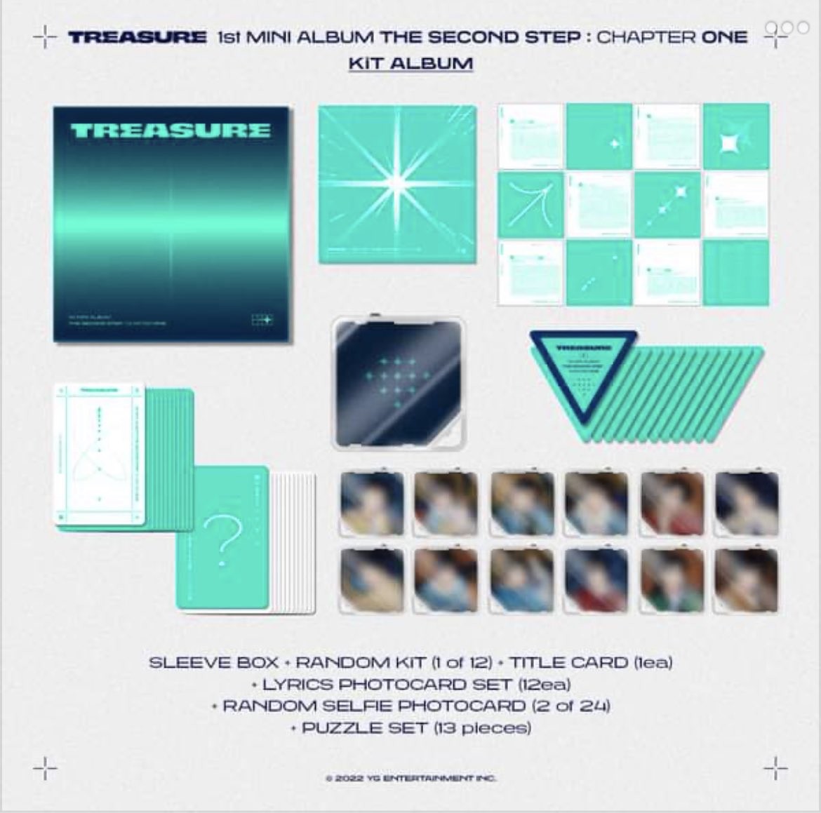 (KiT ALBUM) #TREASURE - 1st MINI ALBUM [THE SECOND STEP : CHAPTER ONE]