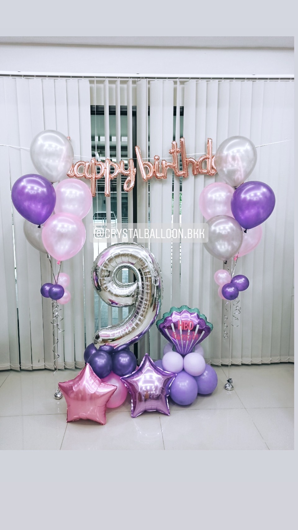 ลูกโป่ง วันเกิดเด็ก ช่อลูกโป่ง ช่อ 5 ลูก 2 ช่อ พร้อม ฟอยล์ตัวอักษร Happy Birthday 16" 1 ชิ้น,ฟอยล์ตัวเลข 40" 1 ชิ้น พร้อมตกแต่ง ฟอยล์หอย ตั้งฐาน 1 ชิ้น,ฟอยล์ดาว ขนาด 24" 2 ชิ้น พร้อมตกเเต่ง สามารถเปลี่ยนสีลูกโป่ง/เปลี่ยนข้อความ/เปลี่ยนสี-ฟอ