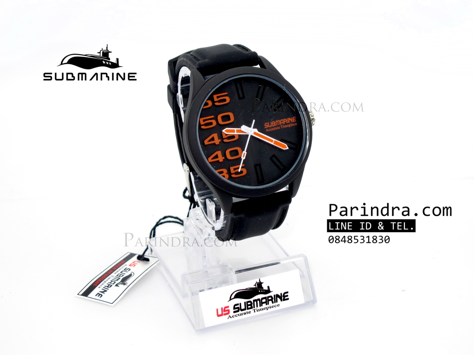 นาฬิกา US submarine TA1133M Diesel ดำ-ส้ม
