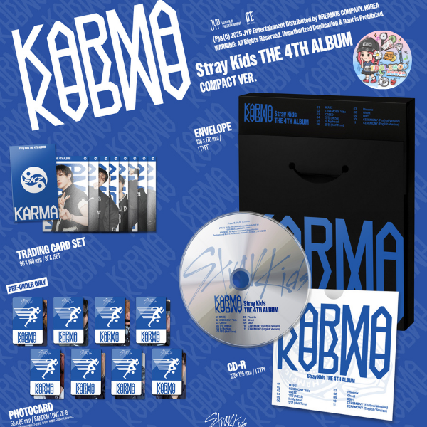 PRE. อัลบั้ม #Stray Kids - 4th Full Album [KARMA] (COMPACT Ver.) รอ 14+ วัน