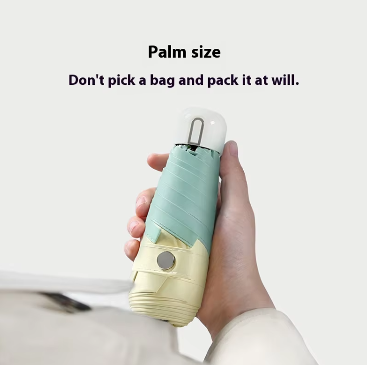 ร่มพับมินิทูโทน 5 ตอน 21 นิ้ว 8 ก้าน รุ่น NQ-153