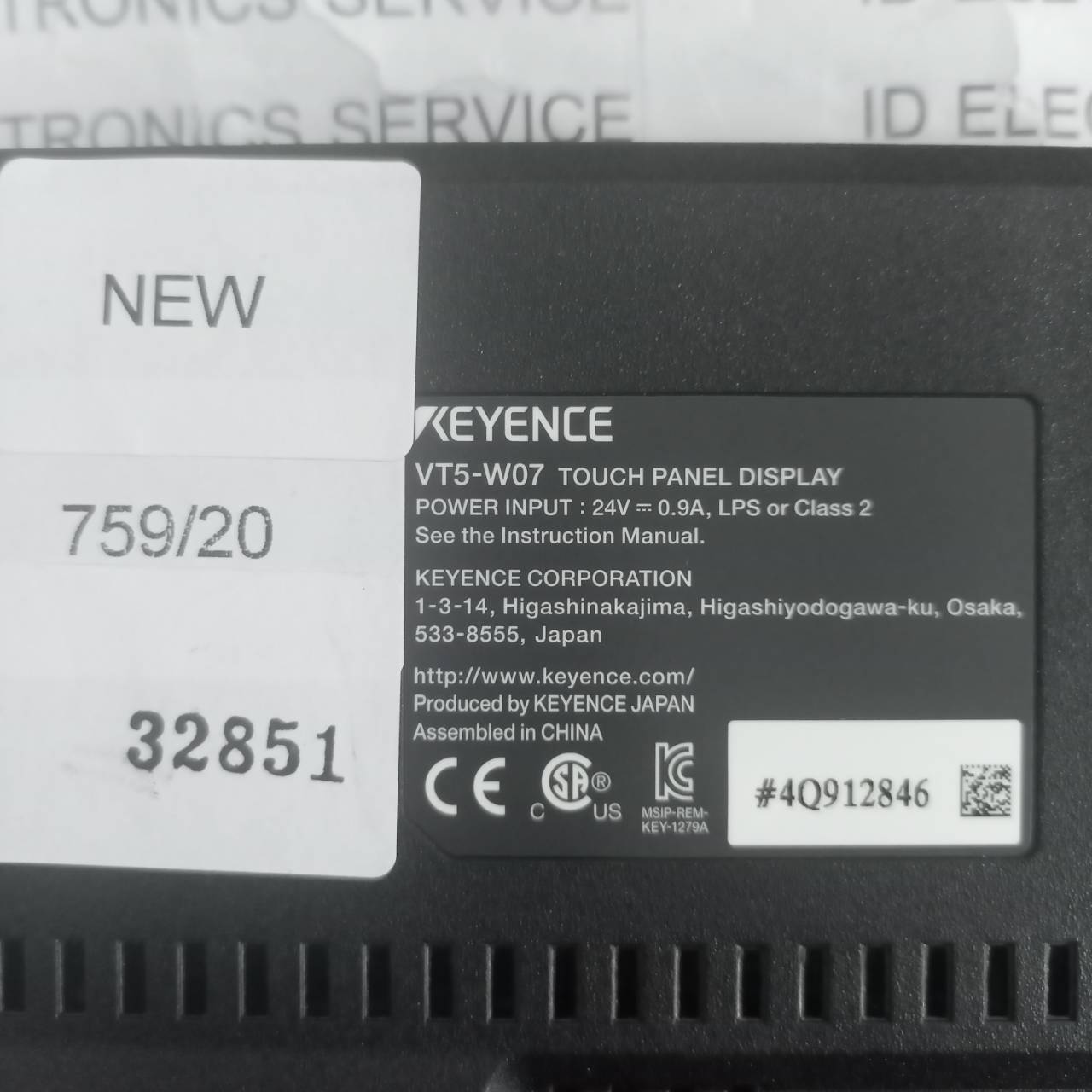 VT5-W07 HMI " KEYENCE "