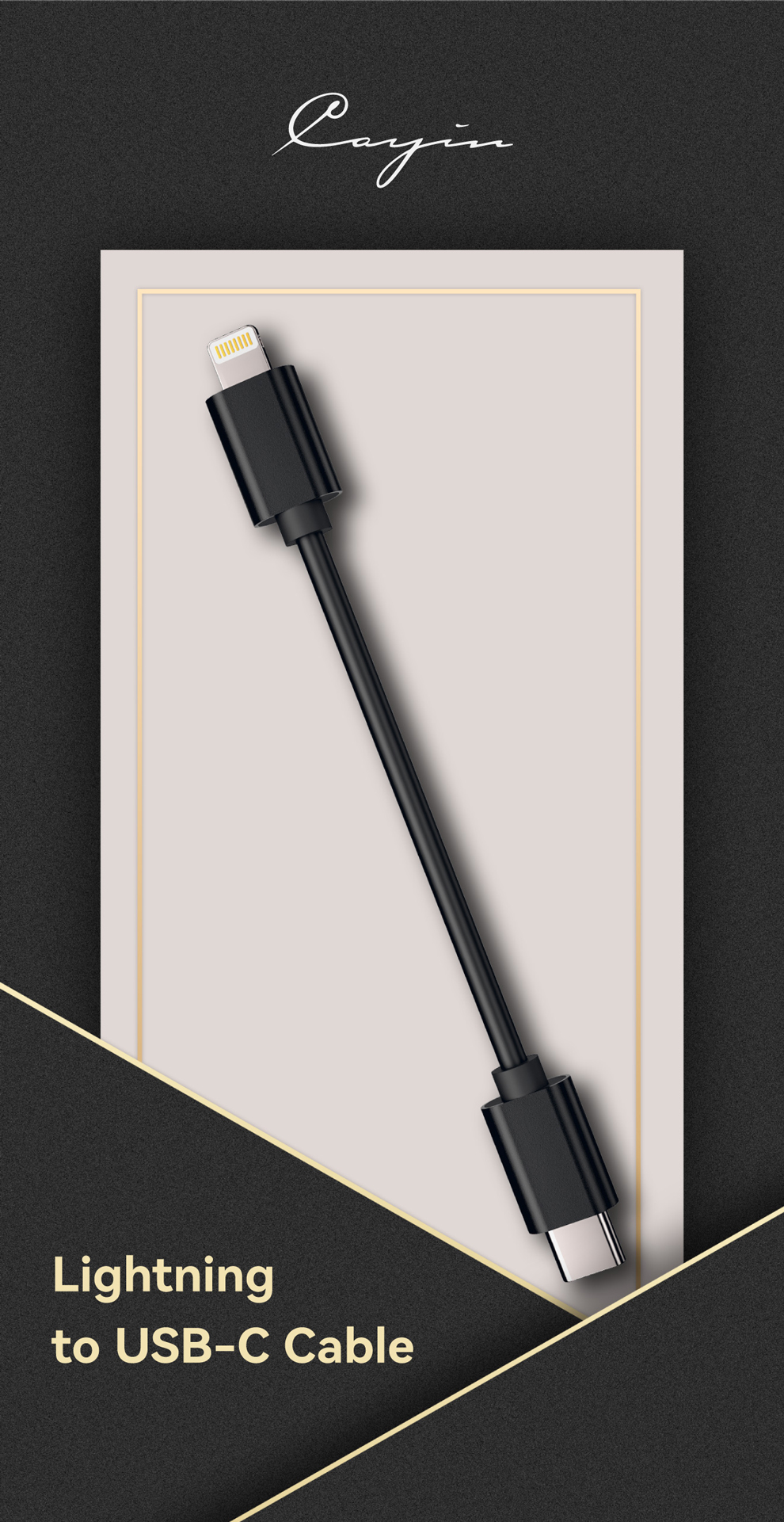 ขาย Cayin CS-L2C สาย Lightning เป็น Type-C สำหรับ RU6 RU7 รองรับ Plug and Play