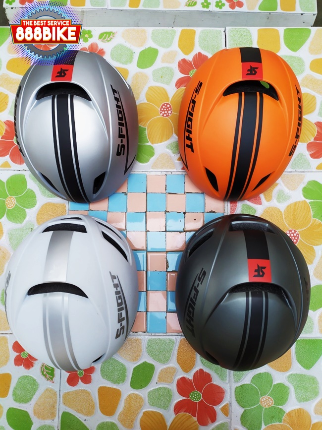 หมวก S-Fight AERO HELMET, GH-05 รอบศรีษะ 54-58 cm มีแว่นในตัว แว่นเป็นแบบแม่เหล็ก ถ้าไม่ใช้พลิกแว่นเก็บได้