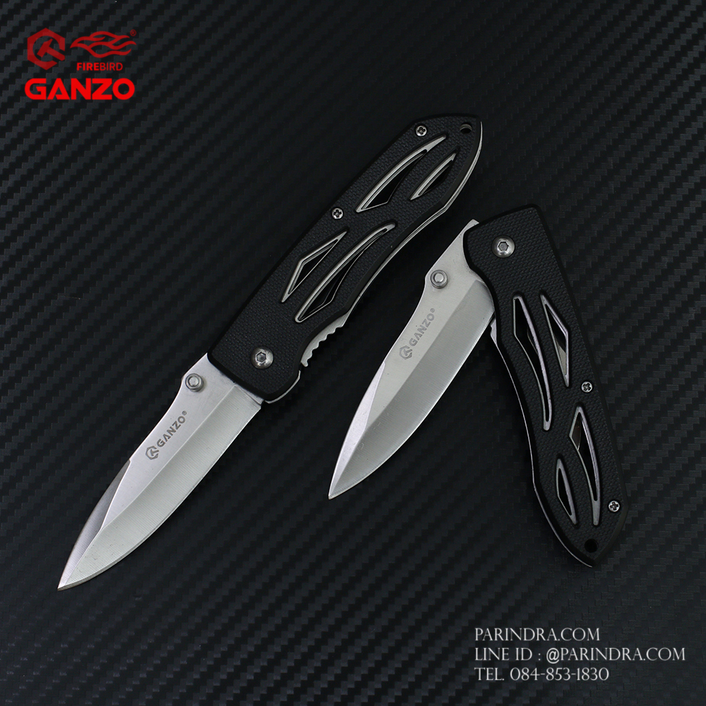 มีดพับ Ganzo กานโซ่ รุ่น Ganzo G615 ด้ามสีดำ ของแท้ 100%