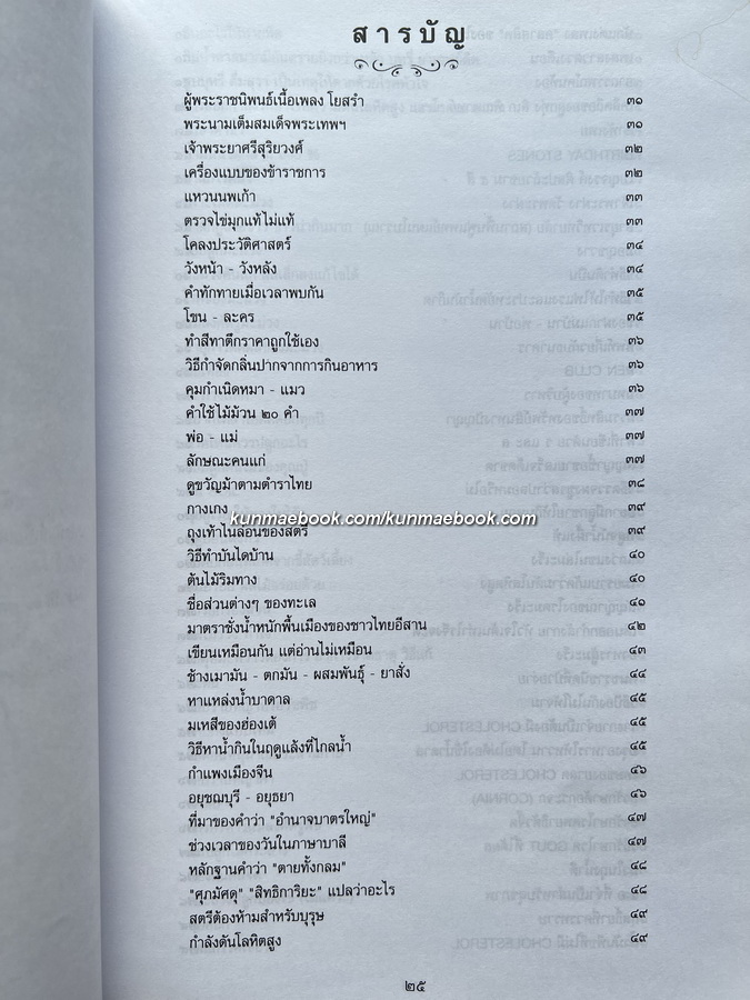 บันทึกความรู้ทั่วไป โดย น.ต.นาวิน อู่ไทย *มีตำราอาหาร / อนุสรณ์นางจำปี พันธ์ชูจิตร์