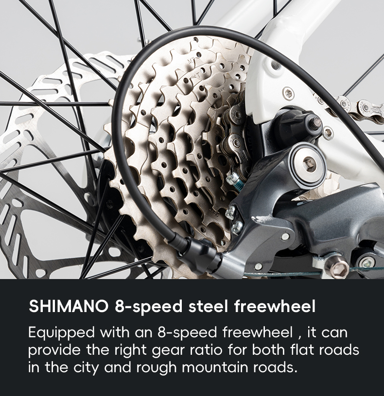 จักรยานเสือหมอบ ROCKBROS SPIN-W2M เฟรมอลูมิเนียม ชุดเกียร์ Shimano Claris R2000 (2x8 สปีด) ล้อ 700c