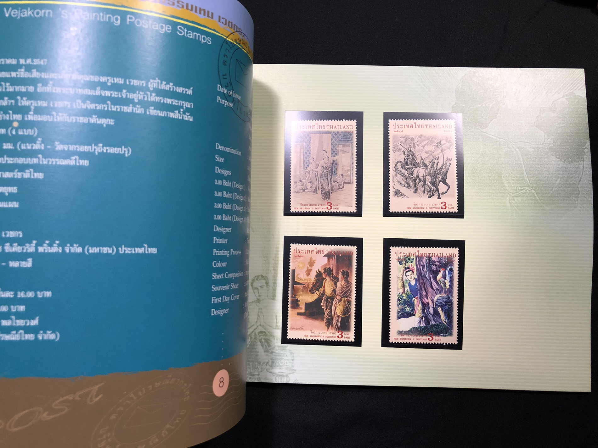 สมุดตราไปรษณียากรไทย ประจำปี 2547