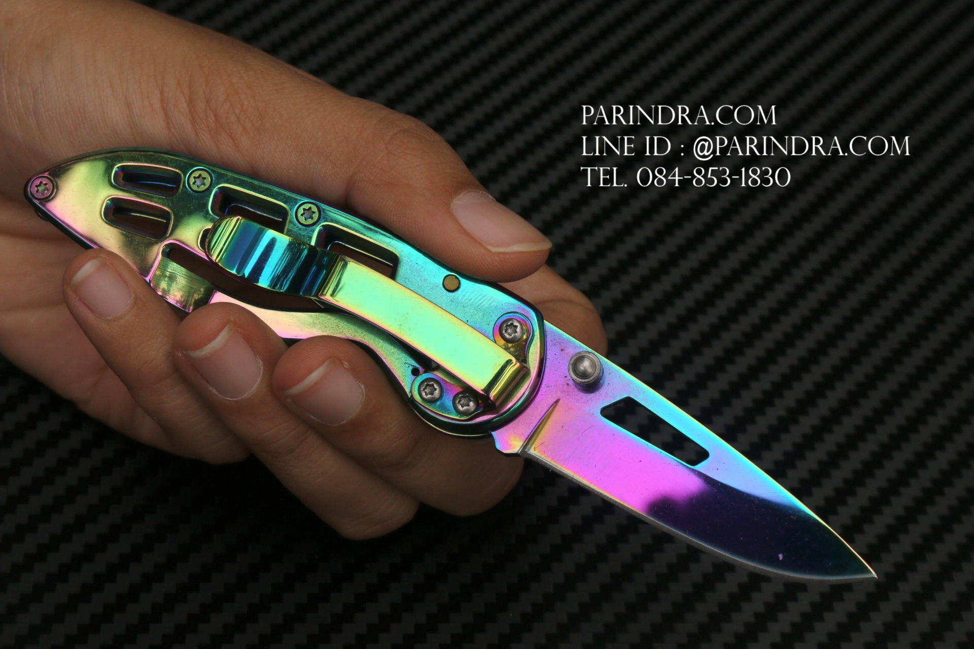 มีดพับเล็ก สีเงินเงา ขนาดเล็ก เน้นพกพา สวยงาม ราคาประหยัด