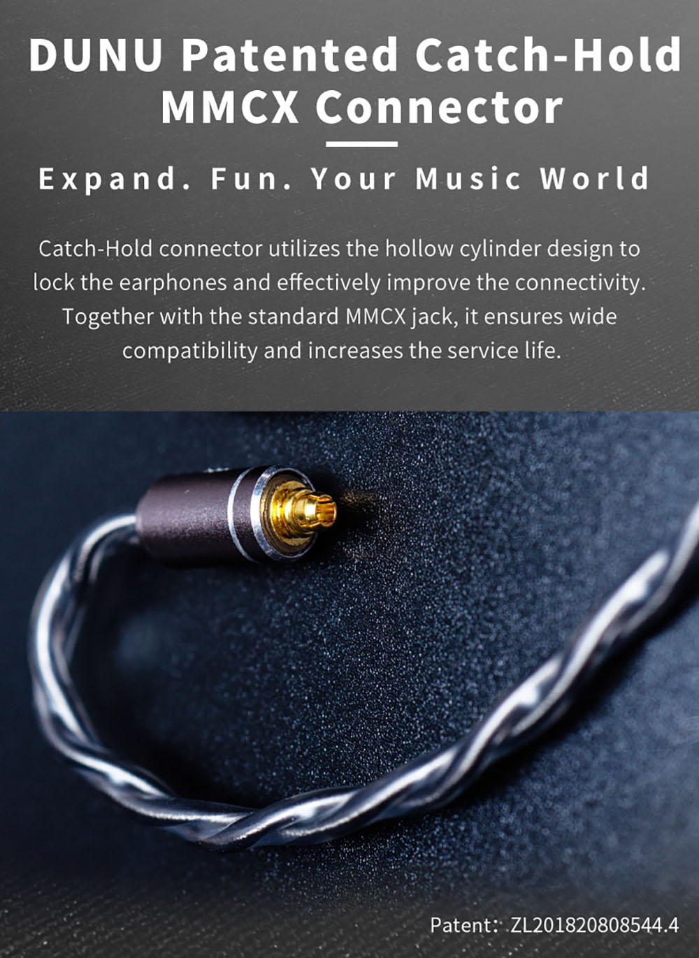 ขาย DUNU DUW-02 สายทองแดงชุบเงินถักความบริสุทธิ์สูง OCC แบบ Litz