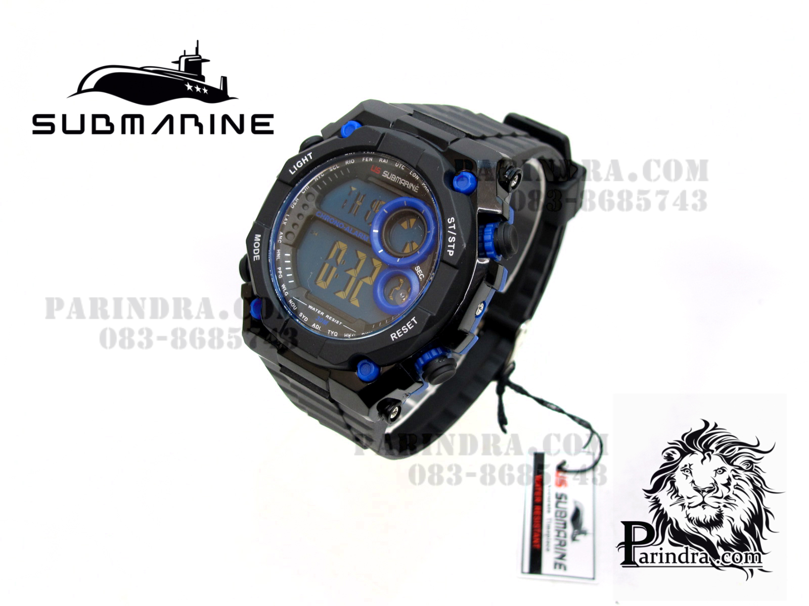 นาฬิกา US submarine TP1330M ดำ-น้ำเงิน