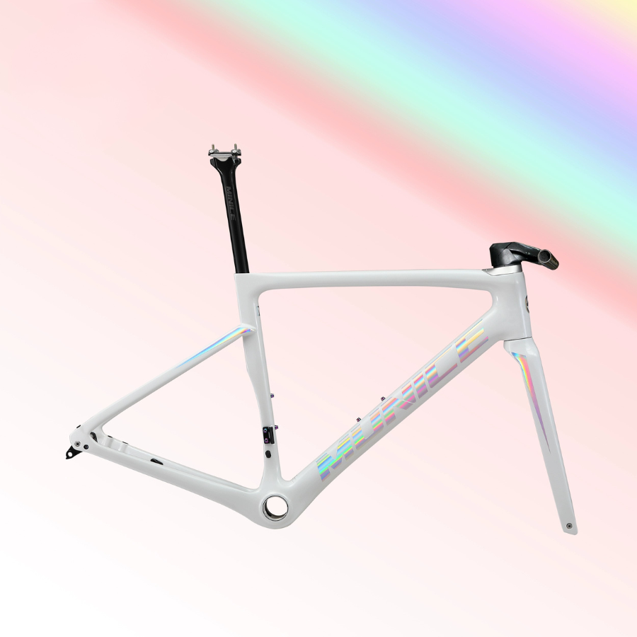 Munice R2PB Flat Bar Carbon Road Frame – Ultra-Light 980g, Toray T800 + M46, Disc Brake Compatible, 700C, 9 Colors | 5-Year Warranty