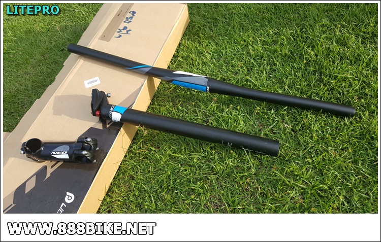 ชุดแฮนด์-เสตม-หลักอาน "LITEPRO" NEO SETSมีสีฟ้า