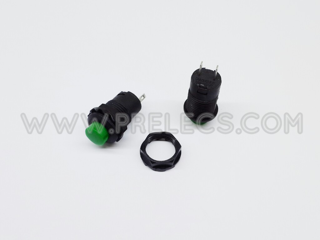 Push button switch กดติดปล่อยดับ สีเขียว