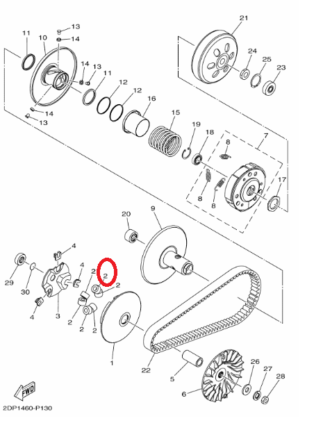 เม็ดตุ้มน้ำหนัก แท้ศูนย์ NMAX (ไม่เกินปี2019)/ TRICITY155 / เอ็นแม็กซ์ (ไม่เกินปี2019)/ทริซิตี้155(YAMAHA/ยามาฮ่า(WEIGHT) เม็ด / ตุ้มน้ำหนักแรงเหวี่ยง