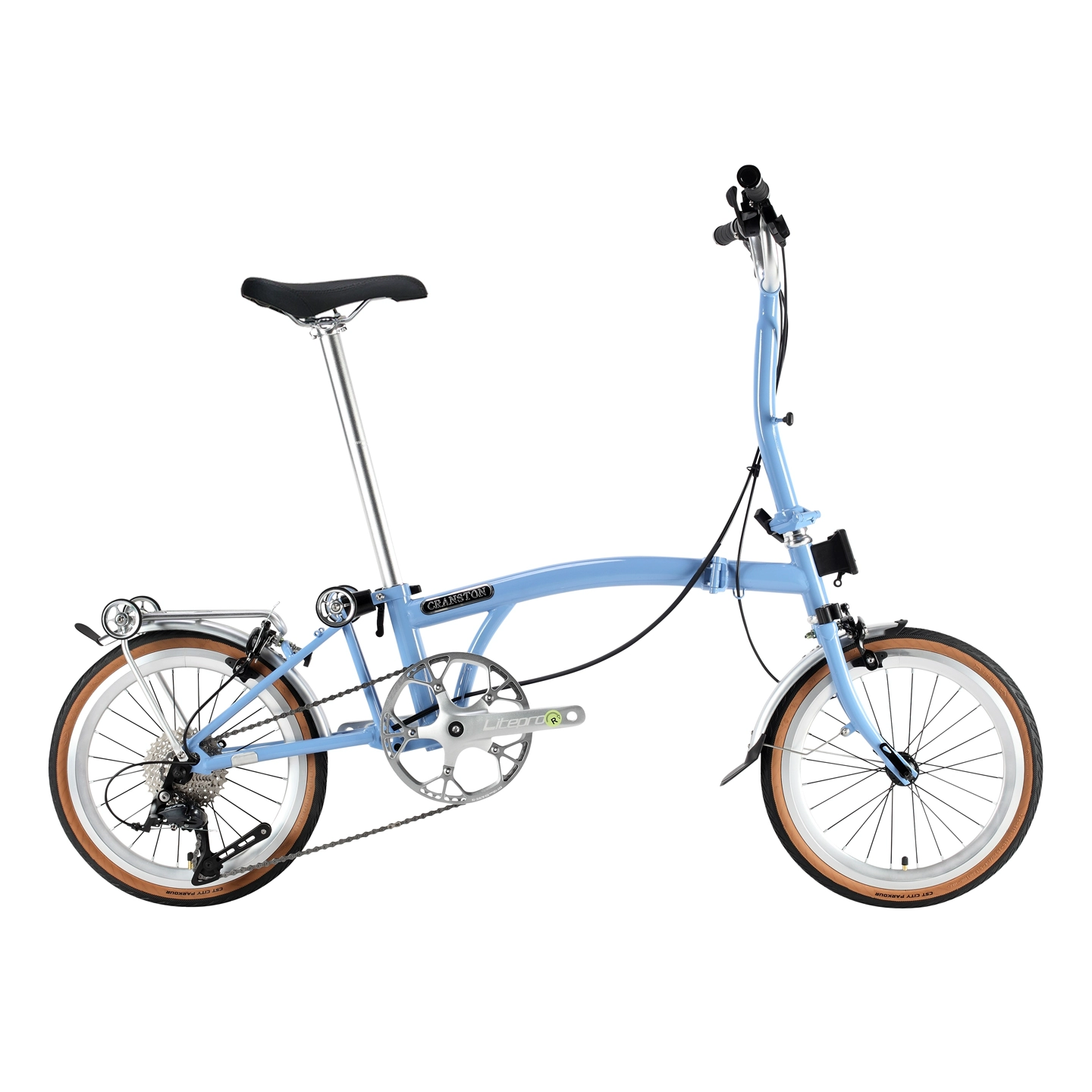 จักรยานพับ Cranston R9 16 นิ้ว 9 สปีด น้ำหนักเบา 12.5kg พับ 3 ทบ ดีไซน์เรโทร 16 สี — ปั่นในเมือง ปั่นไปทำงาน สะดวกพกพา