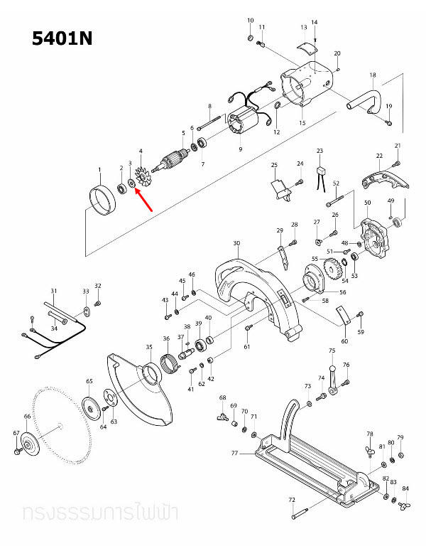 DUST SEAL 15 เลื่อยวงเดือน Makita มากีต้า HM1201 [#84], 2414 [#41], 3501N [#17], 5103N [#16], 5201N [#15], 5401N [#3], 5402 [#42] Pn.213202-1 (แท้) ##(*)