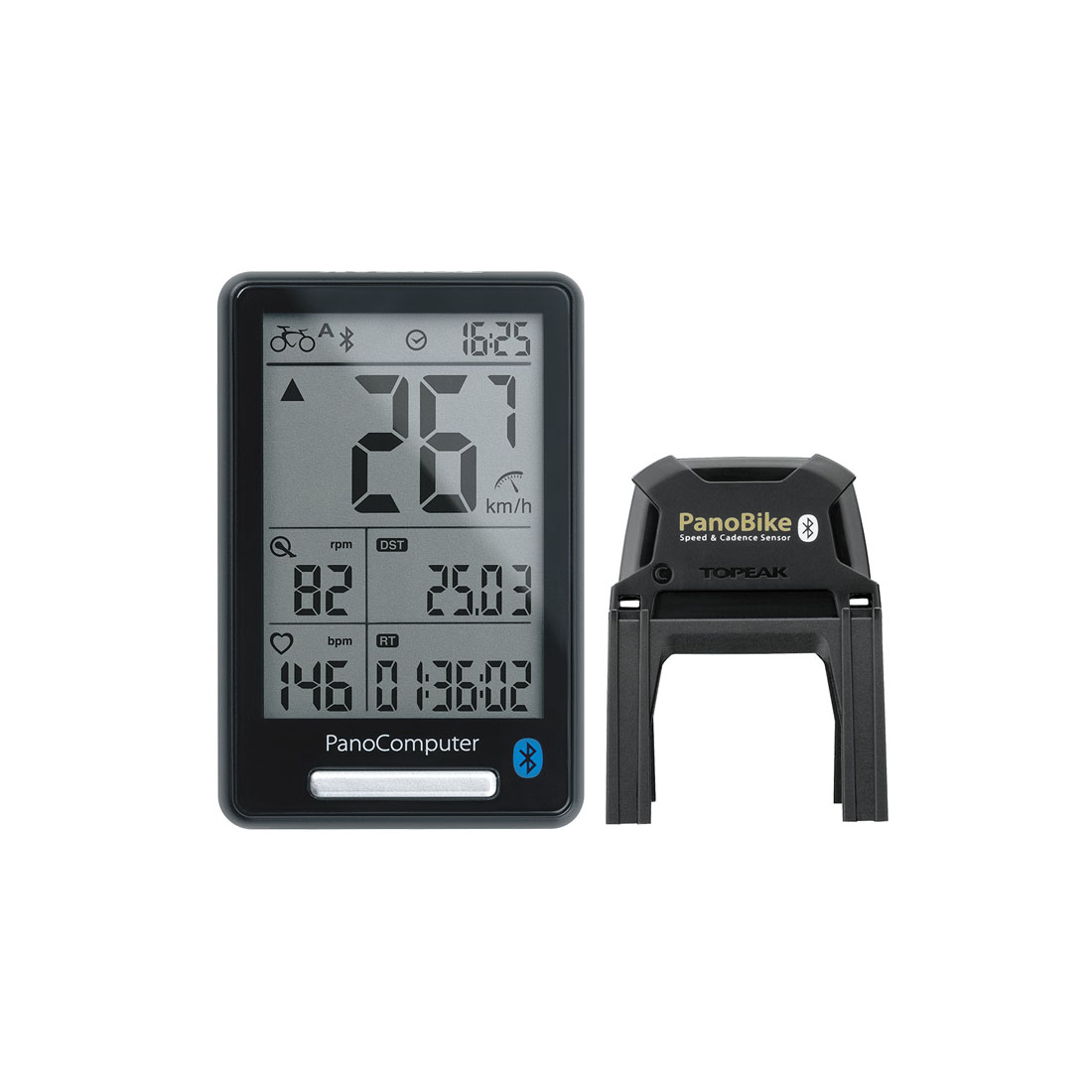 ไมล์วัดความเร็ว+เซ็นเซอร์ TOPEAK PANOCOMPUTER W/ SPEED & CADENCE SENSOR, TPB-CSC01B