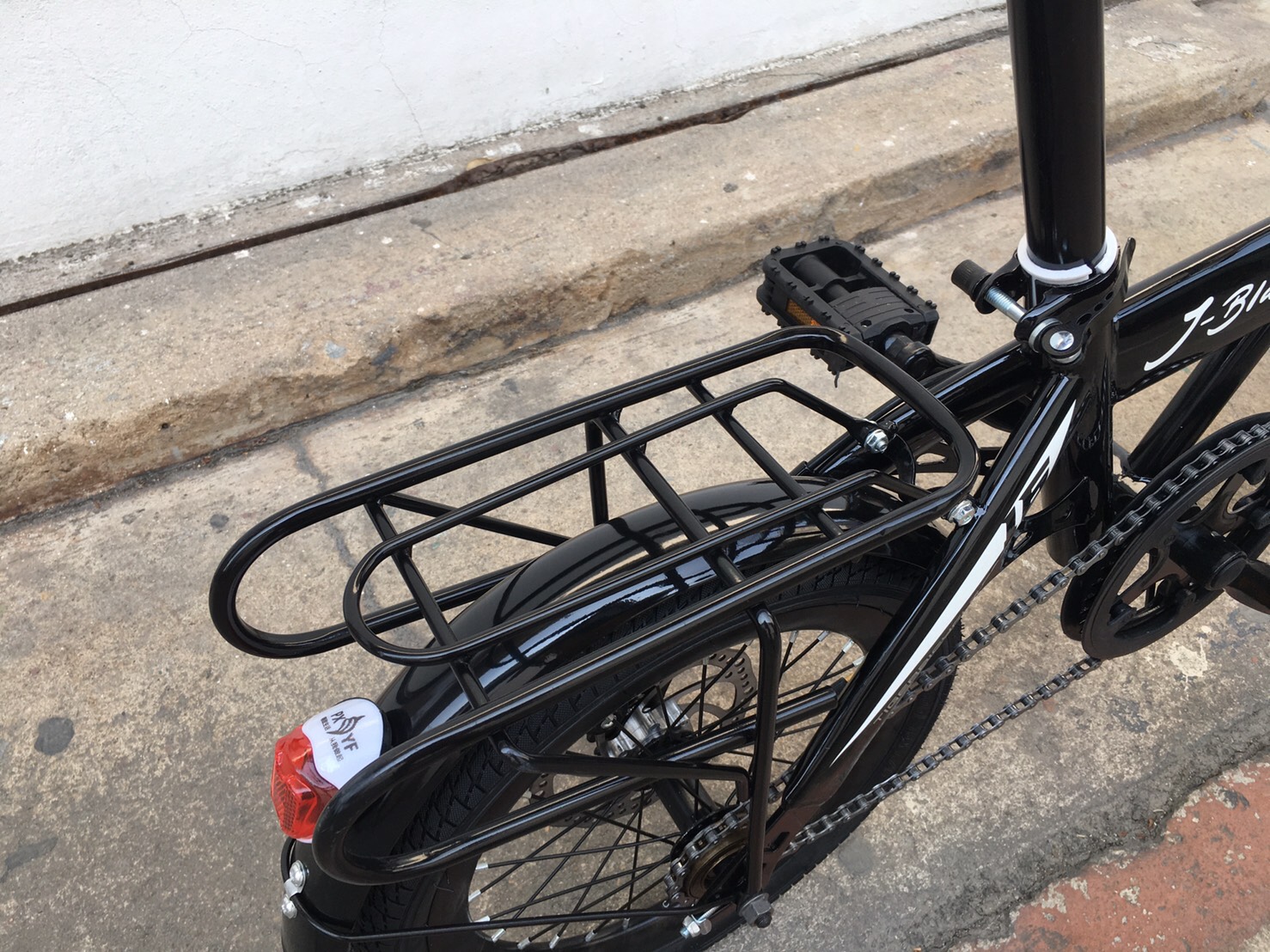 จักรยานพับ TIGER J-BLACK 16"นิ้ว Single speeds เฟรมเหล็ก, ปี 2021