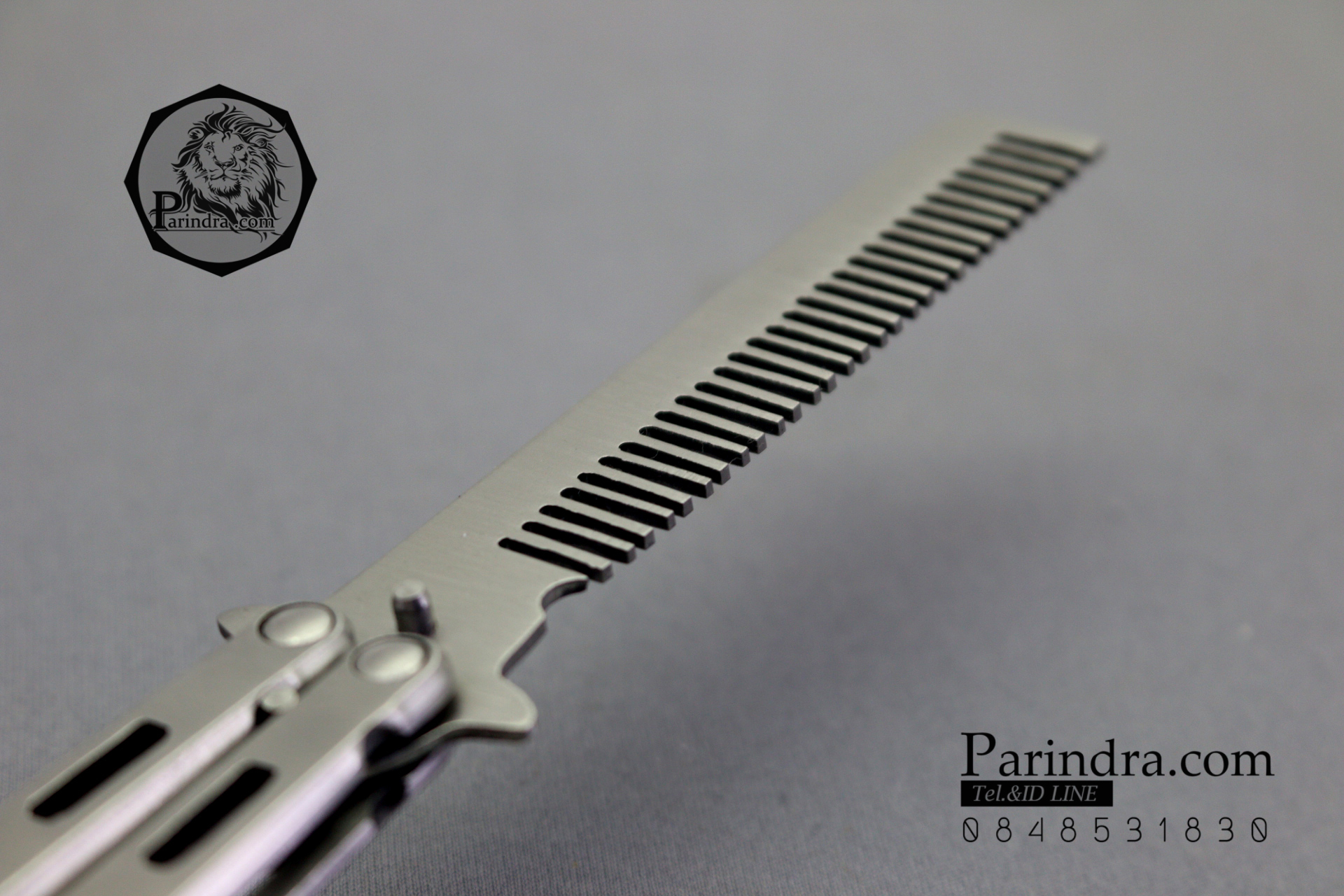 มีดบาลีซอง Balisong มีดควง มีดปีกผีเสื้อใบเป็นหวีสีแสตนเลส ขนาด 9 นิ้ว BLA016