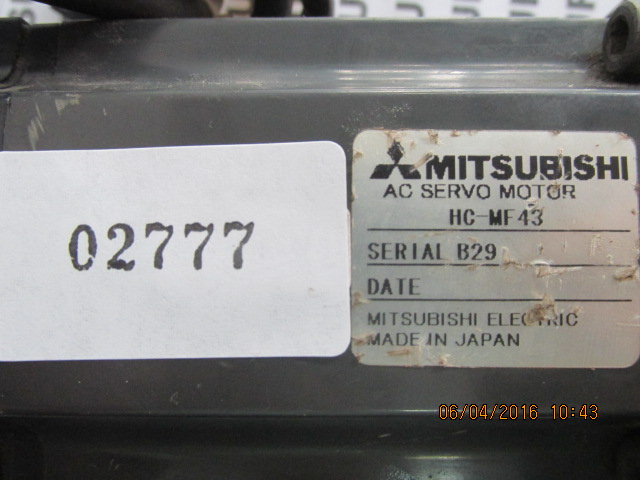SERVO MOTOR “ MITSUBISHI ” รุ่น HC-MF43