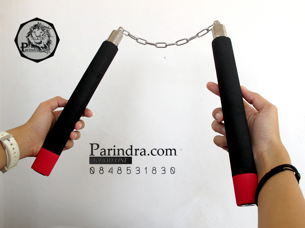 กระบองสองท่อนสำหรับการฝึก หุ้มโฟมอ่อนนุ่ม อุปกรณ์ป้องกันตัว