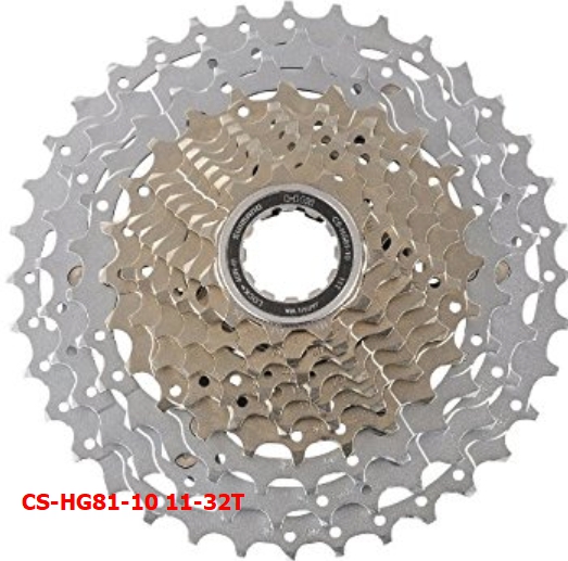 สเตอร์ Shimano SLX, 10-Speed, CS-HG81-10, ขนาด 11-32, 11-34, 11-36T