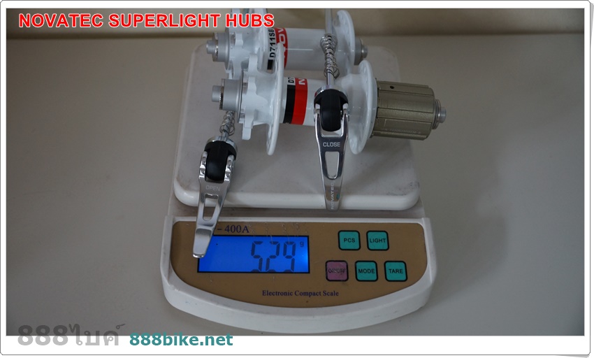 ดุมเสือภูเขา "NOVATEC" ดุมดิส หน้า/หลัง SuperLight FHD711/RHD712, 6 รู, 32H,