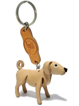 พร้อมส่ง พวงกุญแจหนังแท้ Handmade รูปหมาลาบราดอร์