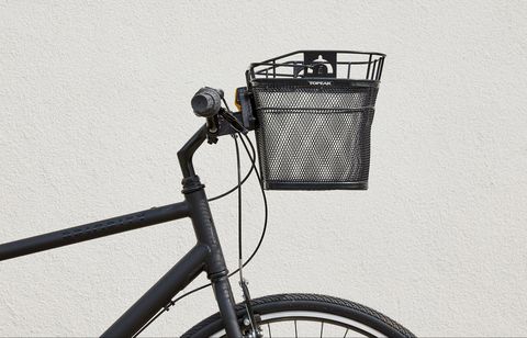 ตะกร้าหน้า TOPEAK BASKET FRONT (W/ FIXER 3E) ART NO: TB2011-B ยึดแฮนด์ สามารถติดตั้งอุปกรณ์เสริมได้