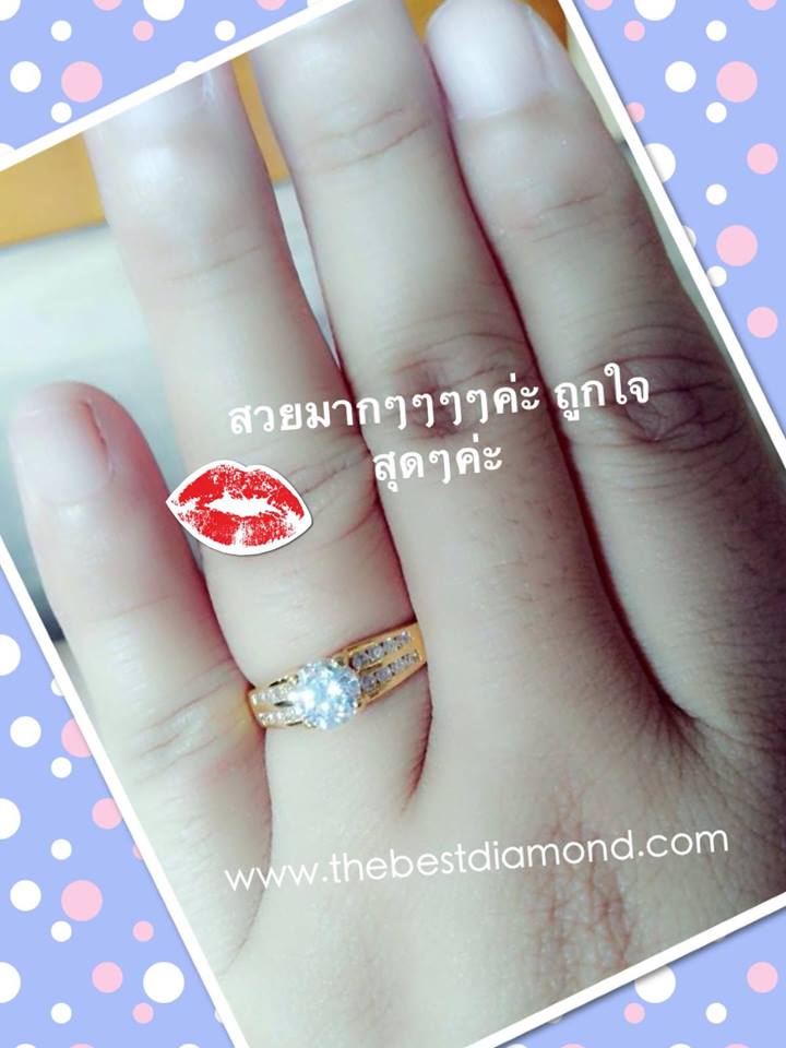 BR407RD+++แหวนชู 50 สตบ่าข้าง 2 แถว++ เรียบๆ แต่หรูหรา อยู่ได้นานไม่มีout เหมือนจริงสุดๆๆเพชรแวววาวมาก ใส่แล้วขับให้นิ้วเรียวสุด ไม่ควรพลาดนะคะ