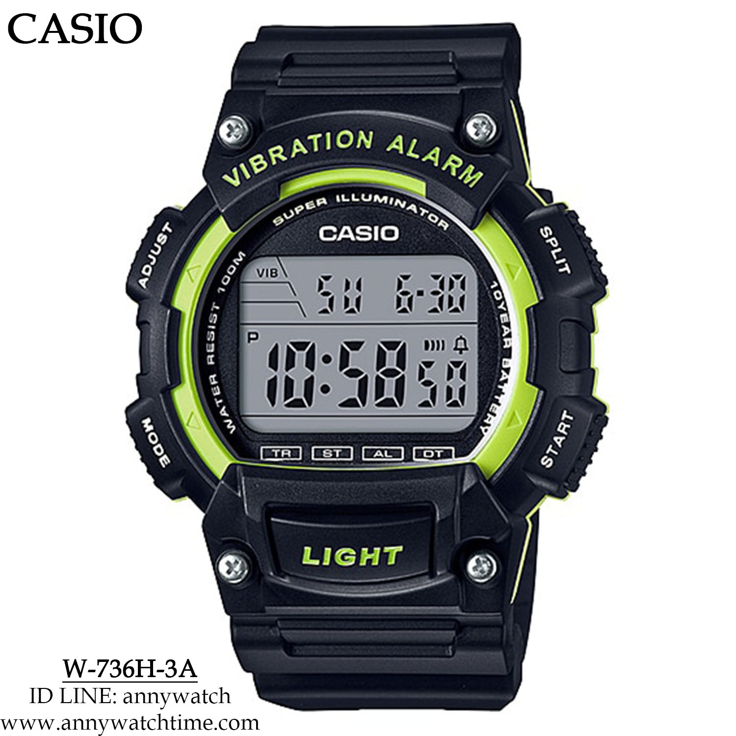 CASIO W-736H-3A