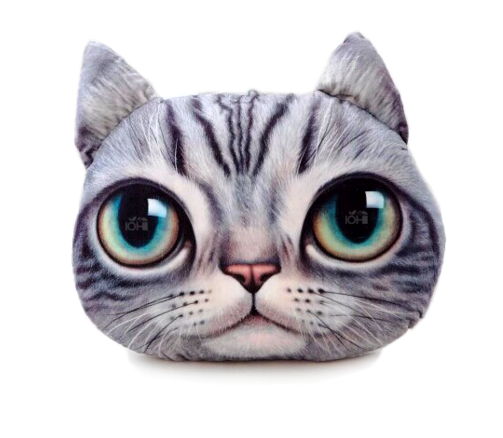 (พร้อมส่ง) หมอนหน้าน้องแมว 3 มิติ (50*40 cm.)