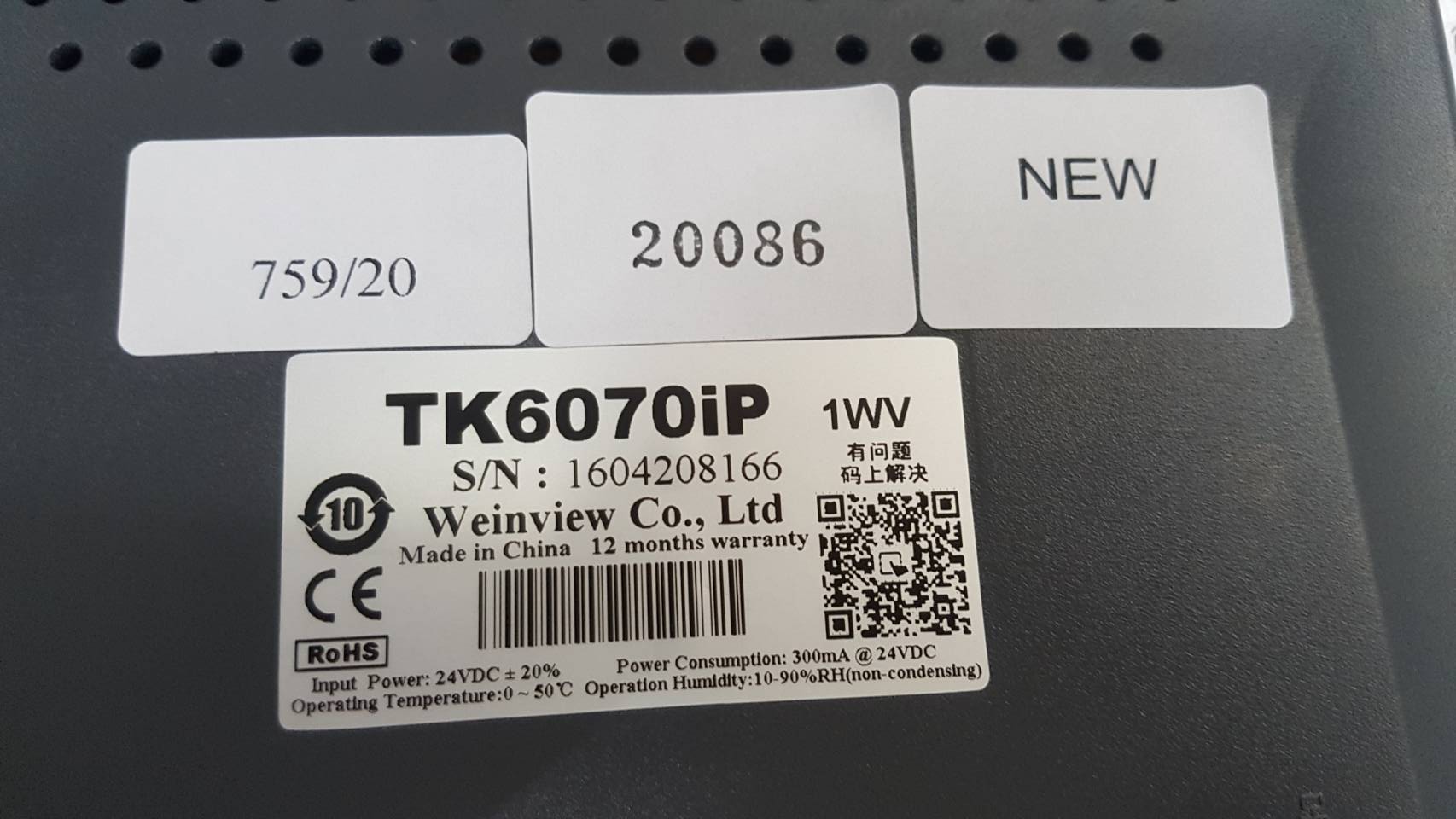 TK6070IP 1WV HMI " WEINVIEW "