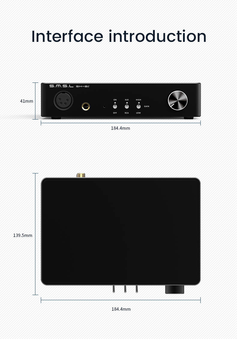 ขาย SMSL SH-8S แอมป์ตั้งโต๊ะรองรับ Hi-Res ประกันศูนย์ไทย