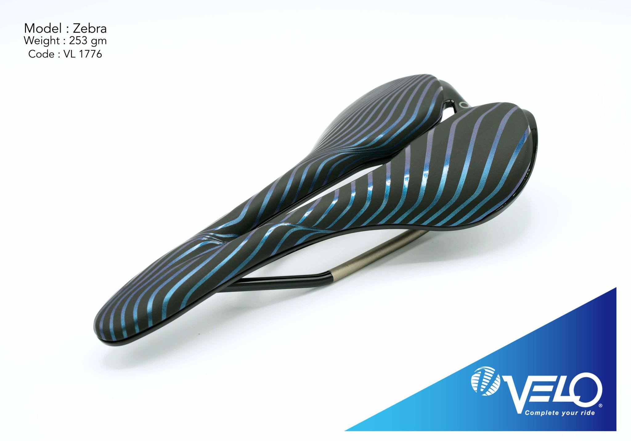 เบาะจักรยาน VELO รุ่น Zebra (Angel Ride) ขนาด 273 x143 mm, VL-1776