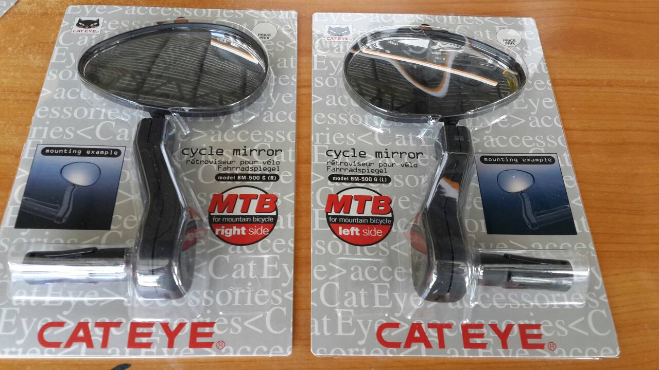 กระจก CATEYE กระจกใหญ่ รุ่น BM-500G, สีดำ มีสินค้าข้างซ้าย BM500G