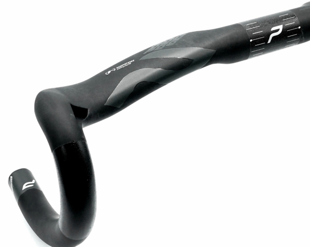แฮนด์เสือหมอบคาร์บอนแอร์โร่ Pearl STRATOS Road Aero Handlebar