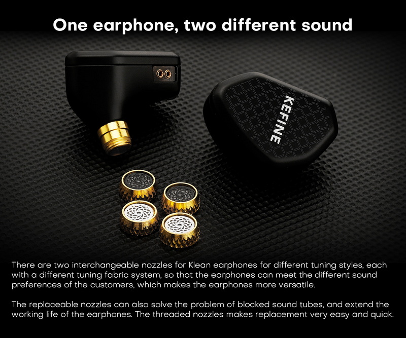 KEFINE Klean หูฟัง IEMs ไดรเวอร์ Dynamic สายชุบเงิน เปลี่ยนท่อนำเสียงได้ ประกันศูนย์ไทย